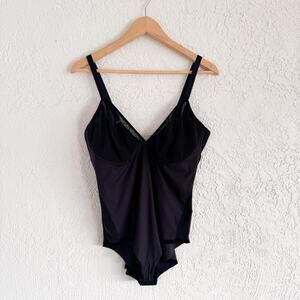 Knix Mesh Velvet Body Suit Black